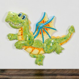 Ceramic Bisque Dragon Plaque